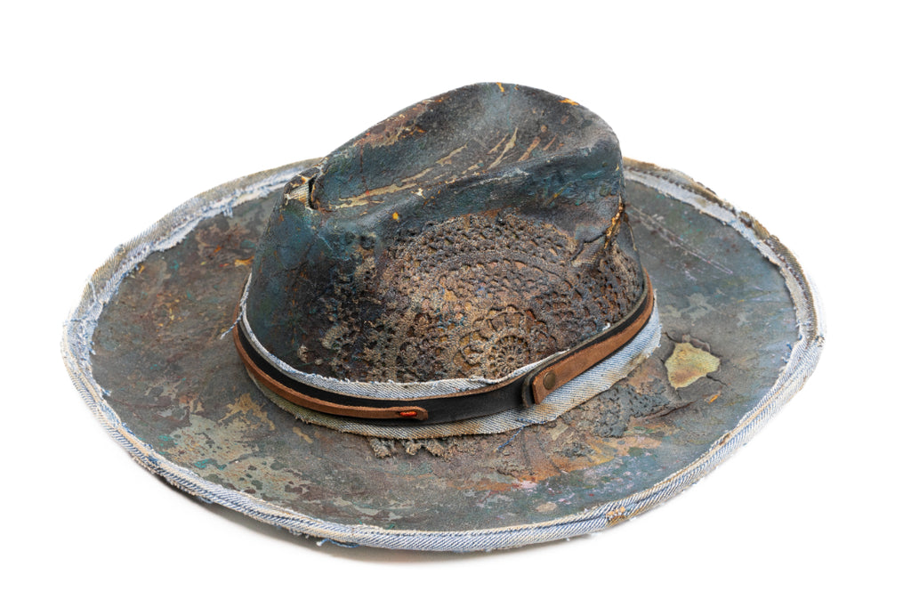 Sentinel - Handcrafted Distressed Felt Fedora