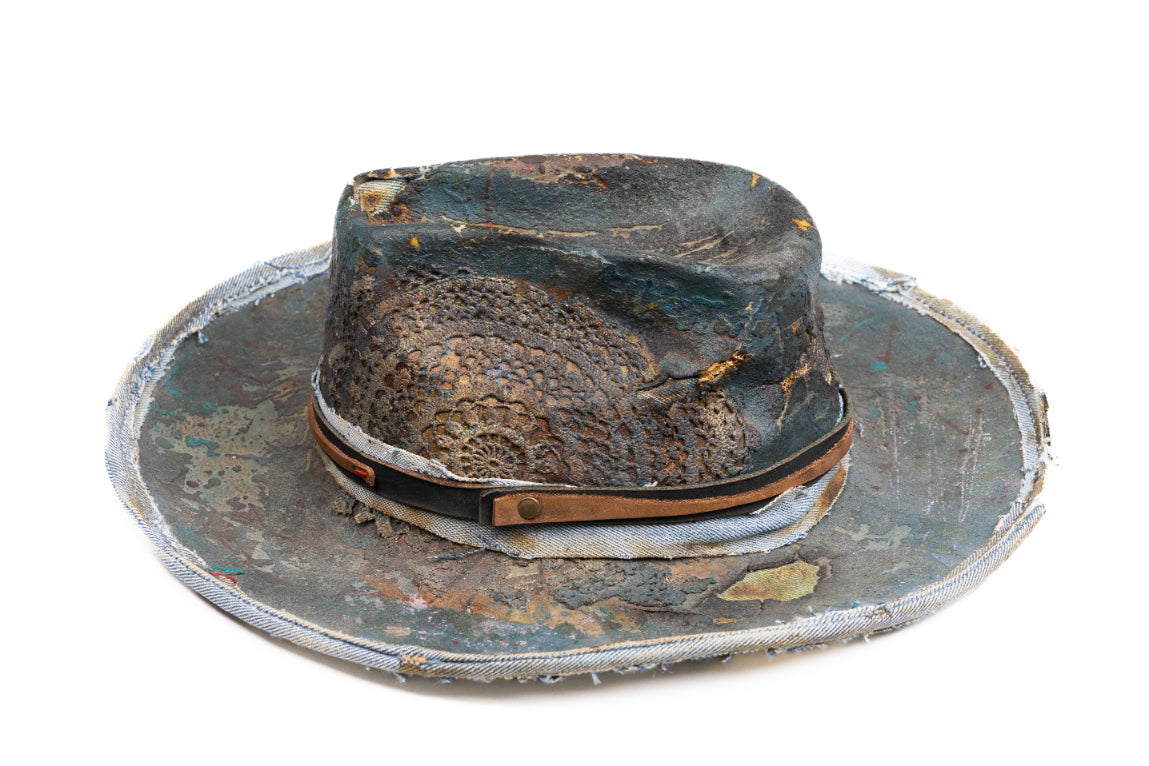 Sentinel - Handcrafted Distressed Felt Fedora