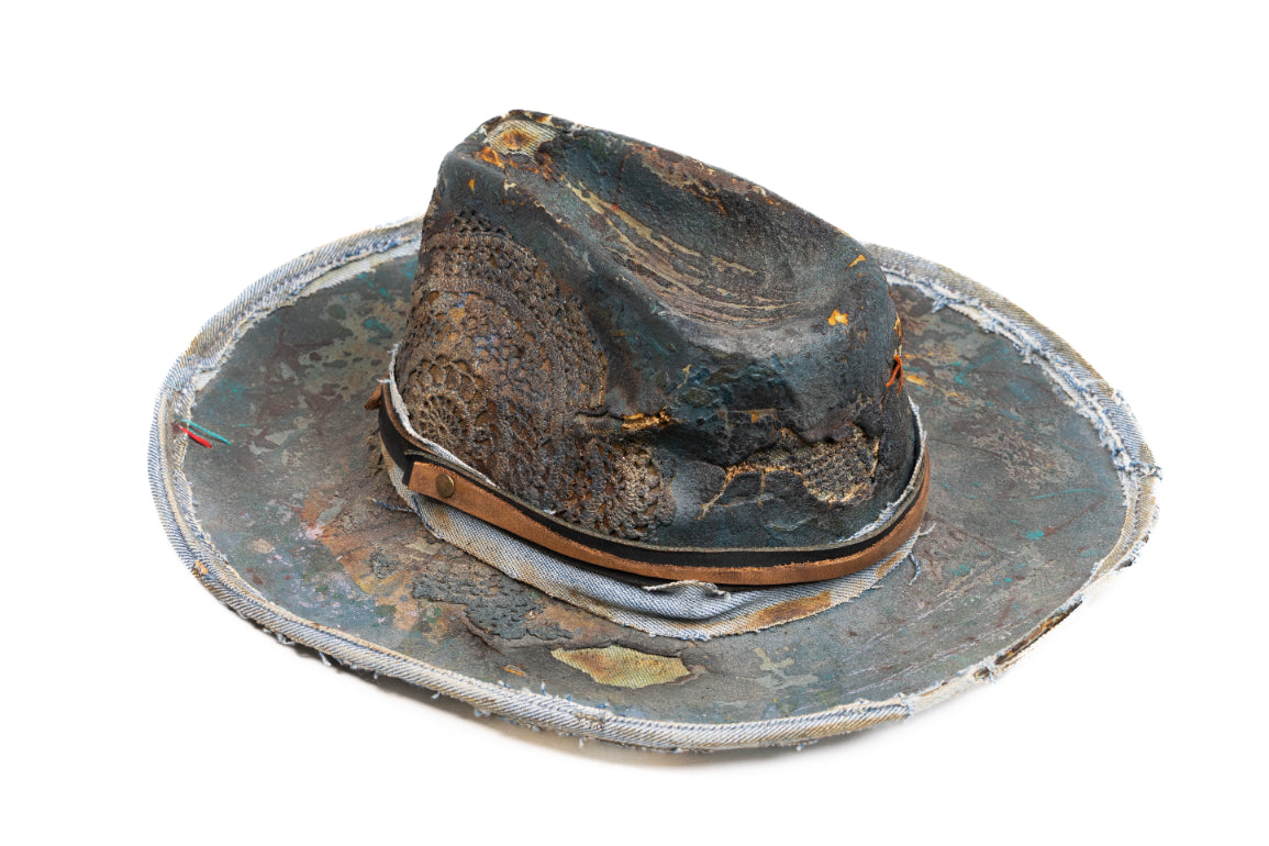 Sentinel - Handcrafted Distressed Felt Fedora