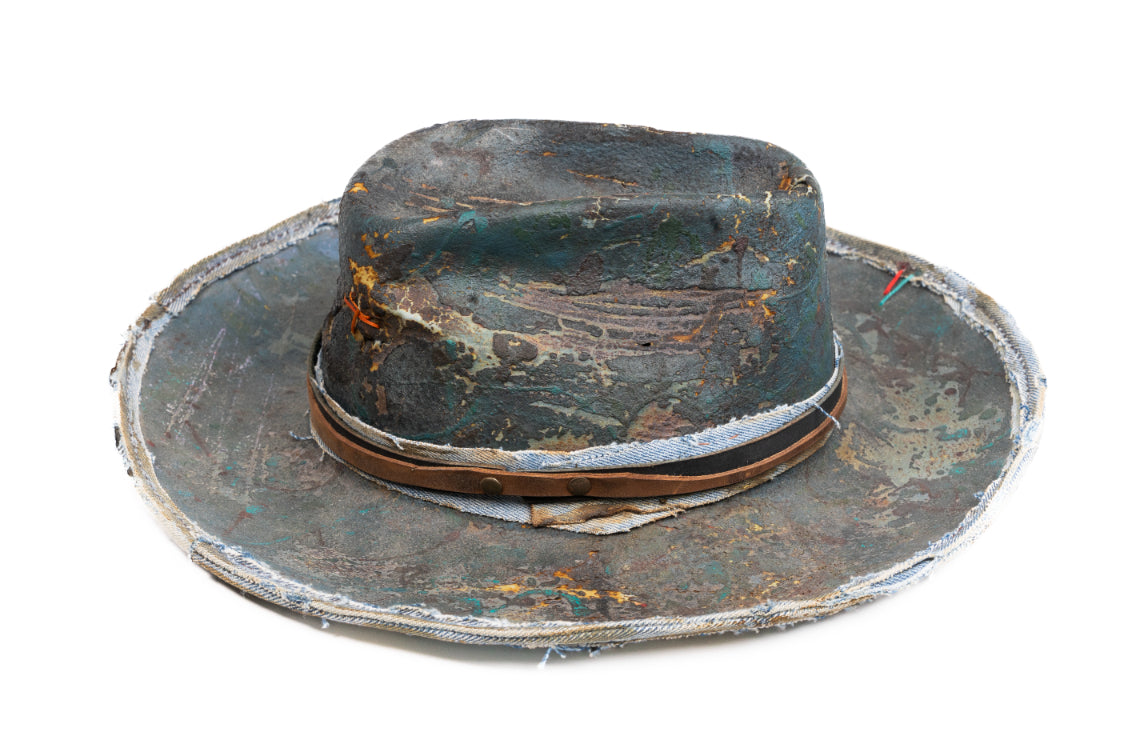 Sentinel - Handcrafted Distressed Felt Fedora
