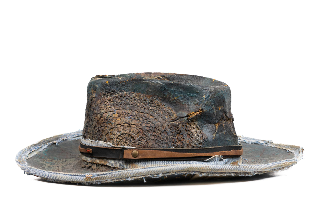 Sentinel - Handcrafted Distressed Felt Fedora