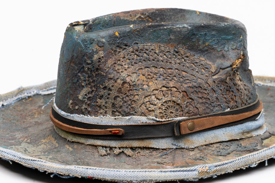 Sentinel - Handcrafted Distressed Felt Fedora