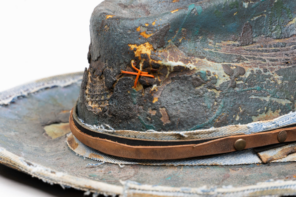 Sentinel - Handcrafted Distressed Felt Fedora