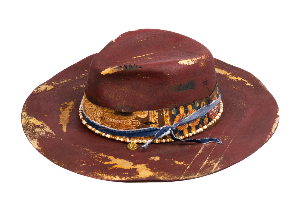 Relicva – Hand Painted Distressed Artisan Fedora