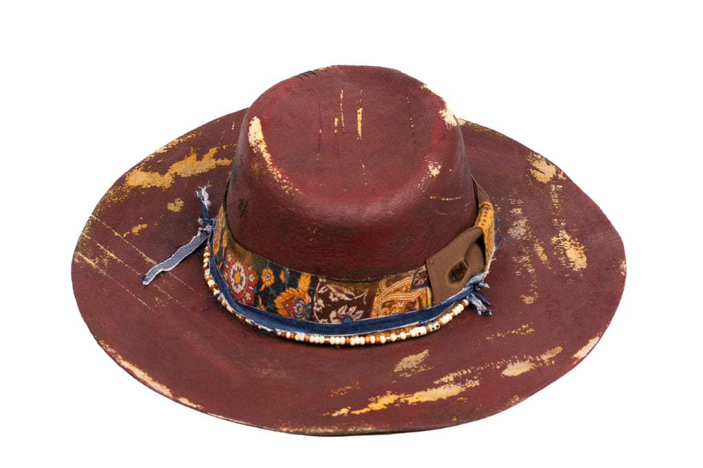 Relicva – Hand Painted Distressed Artisan Fedora