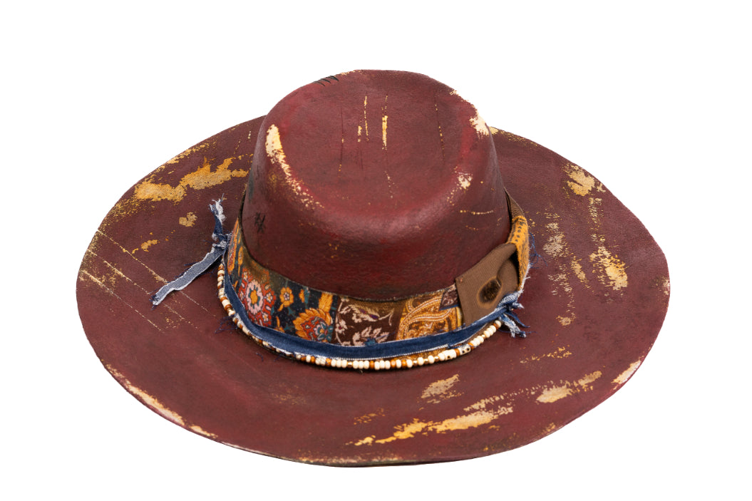 Relicva – Hand Painted Distressed Artisan Fedora