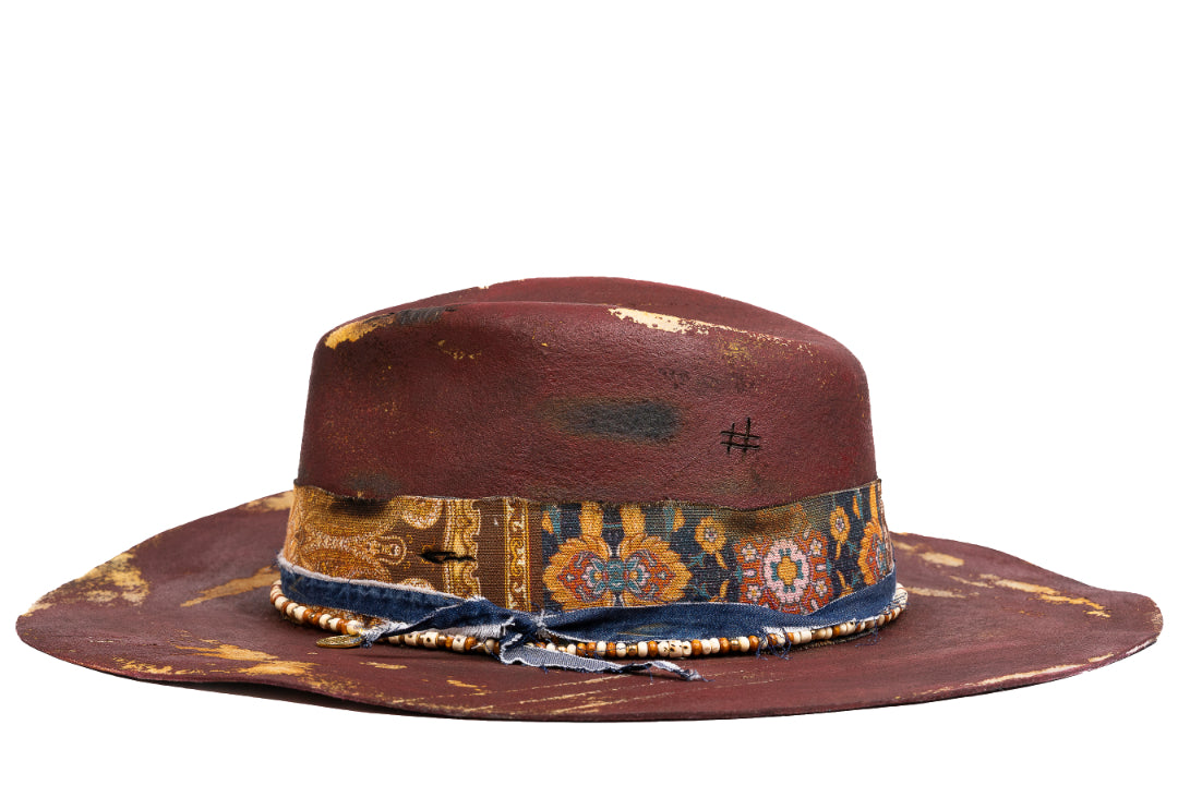 Relicva – Hand Painted Distressed Artisan Fedora
