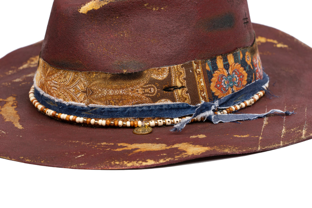Relicva – Hand Painted Distressed Artisan Fedora
