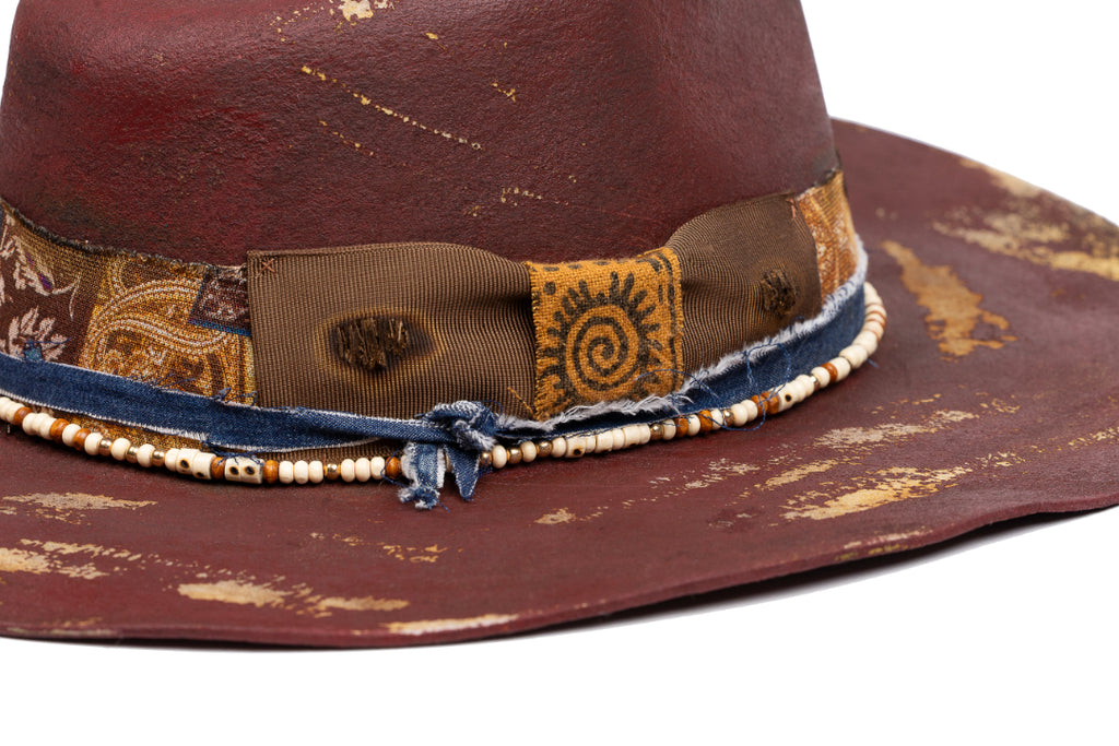 Relicva – Hand Painted Distressed Artisan Fedora