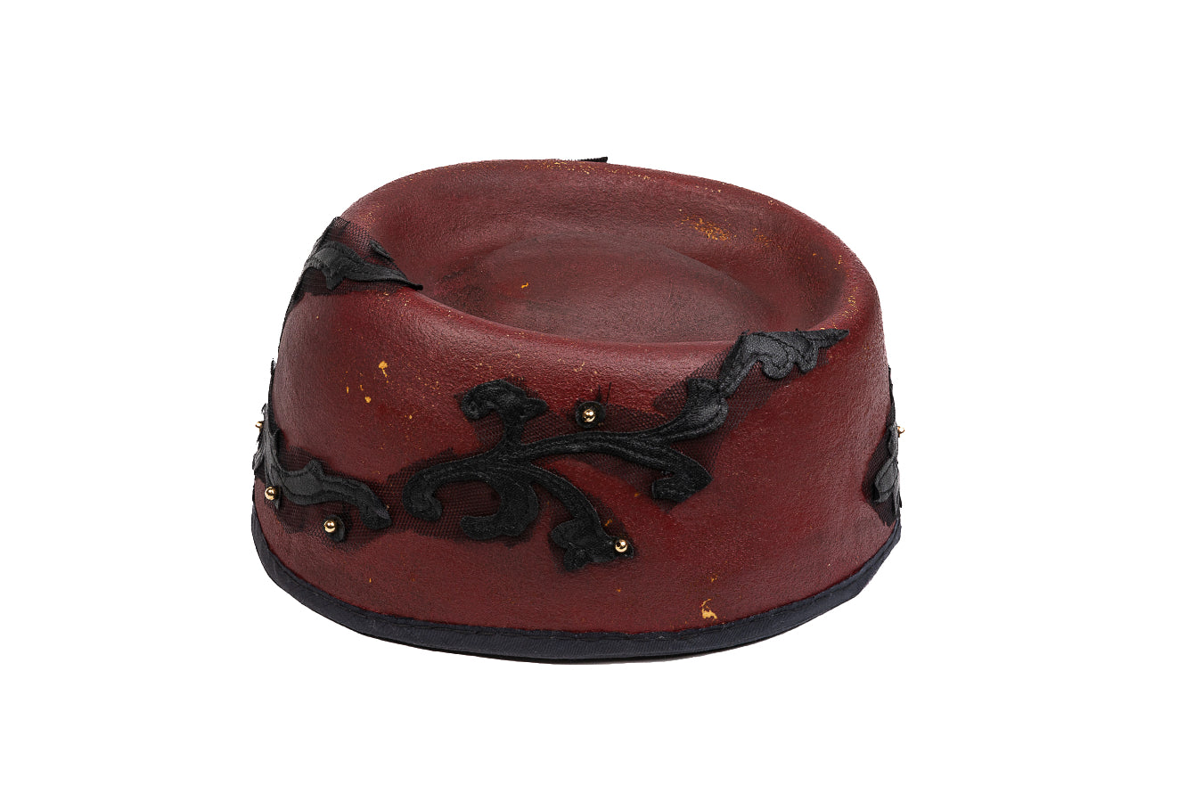 Dynasty – Studded Artisan Pillbox with Gilded Patina