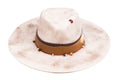 Dune – Handcrafted Wide-Brim Fedora Hat in Sandy Tones