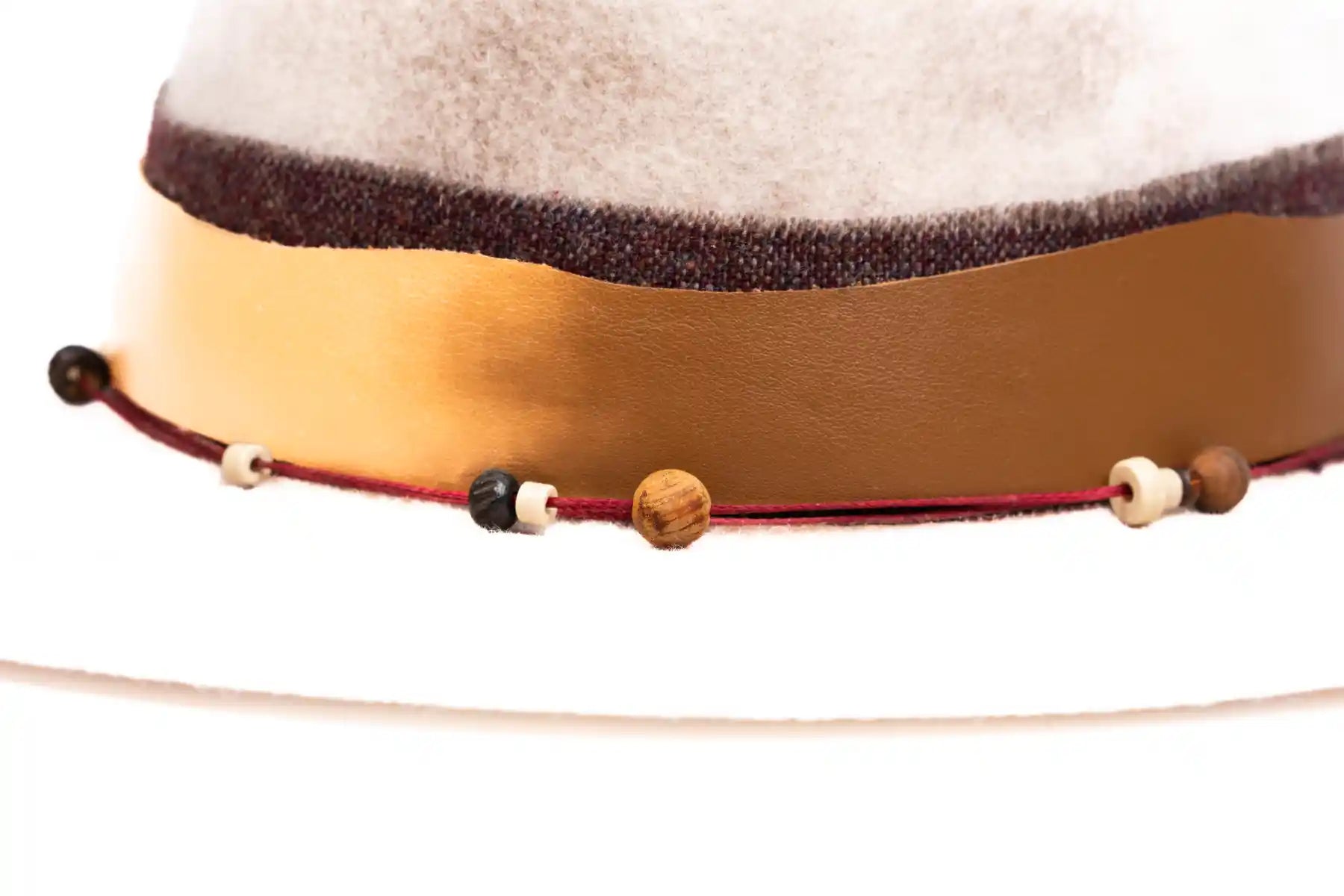 Dune – Handcrafted Wide-Brim Fedora Hat in Sandy Tones