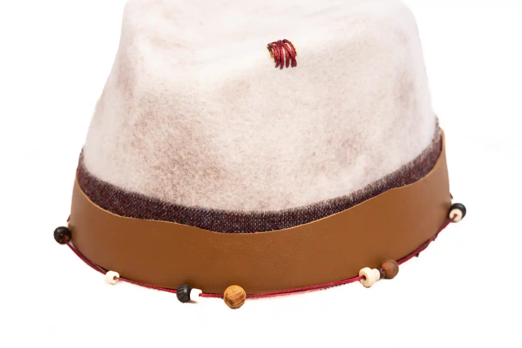 Dune – Handcrafted Wide-Brim Fedora Hat in Sandy Tones