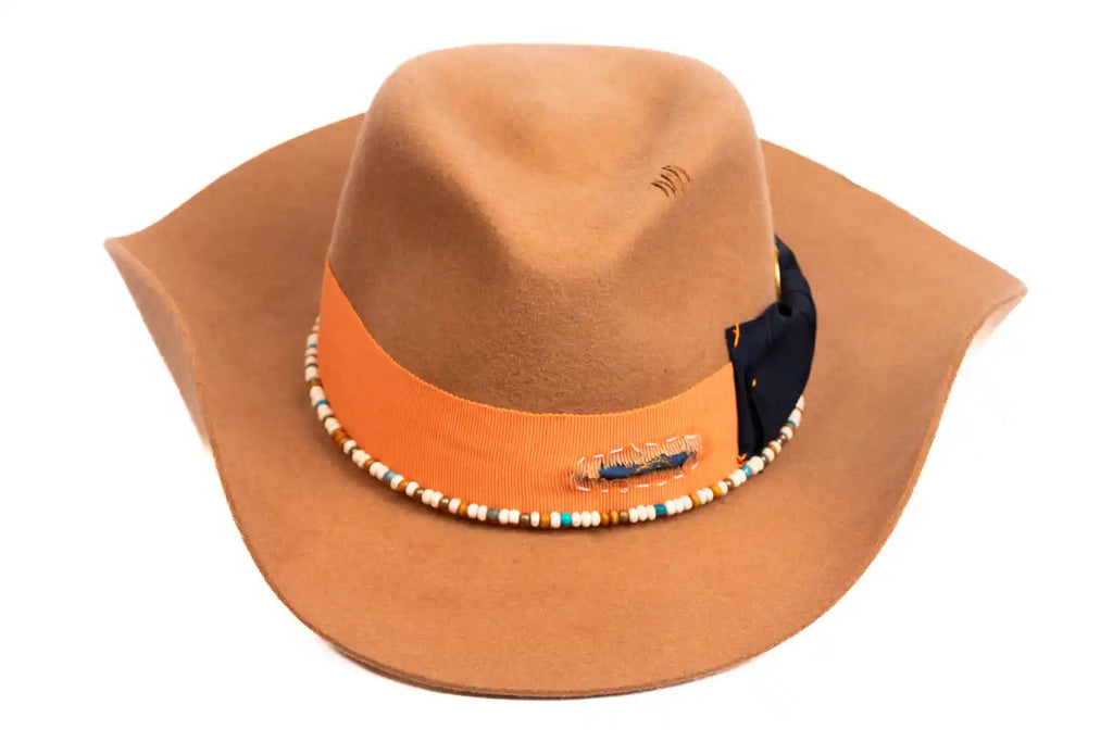 Ember – Handmade Wool Felt Fedora Cowboy Hat