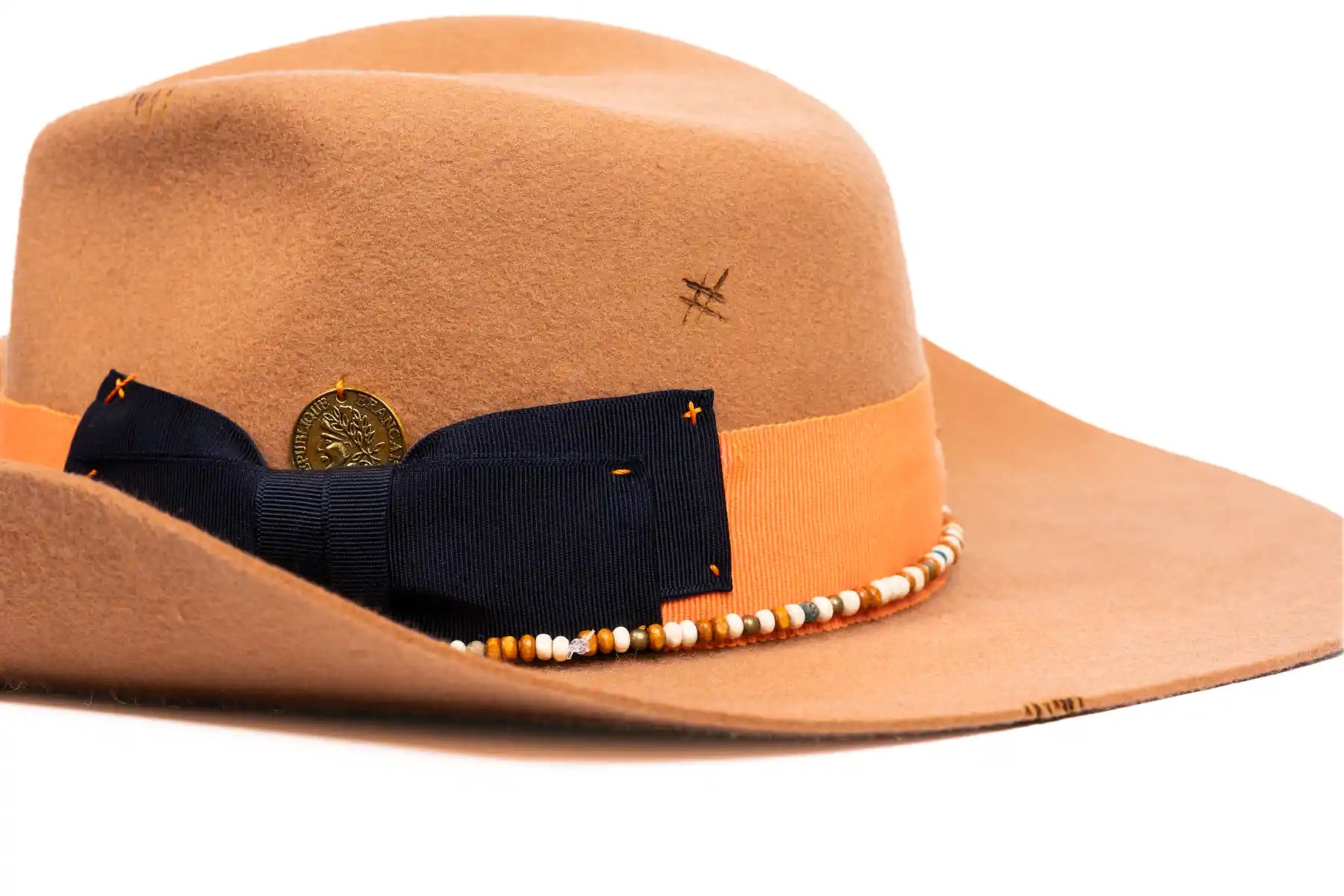 Ember – Handmade Wool Felt Fedora Cowboy Hat