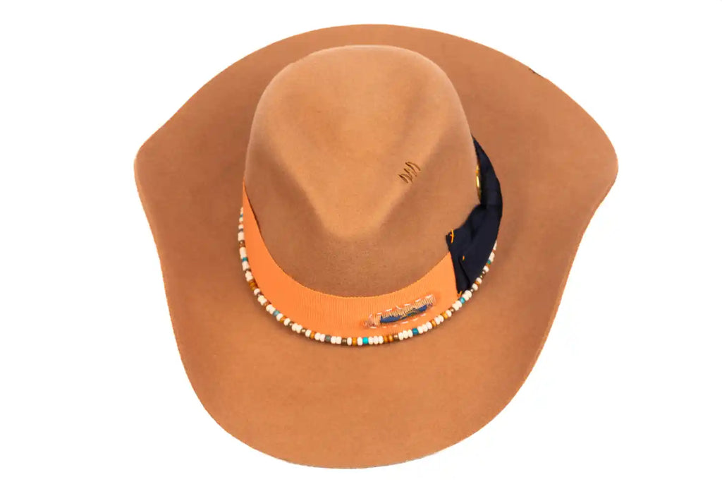 Ember – Handmade Wool Felt Fedora Cowboy Hat
