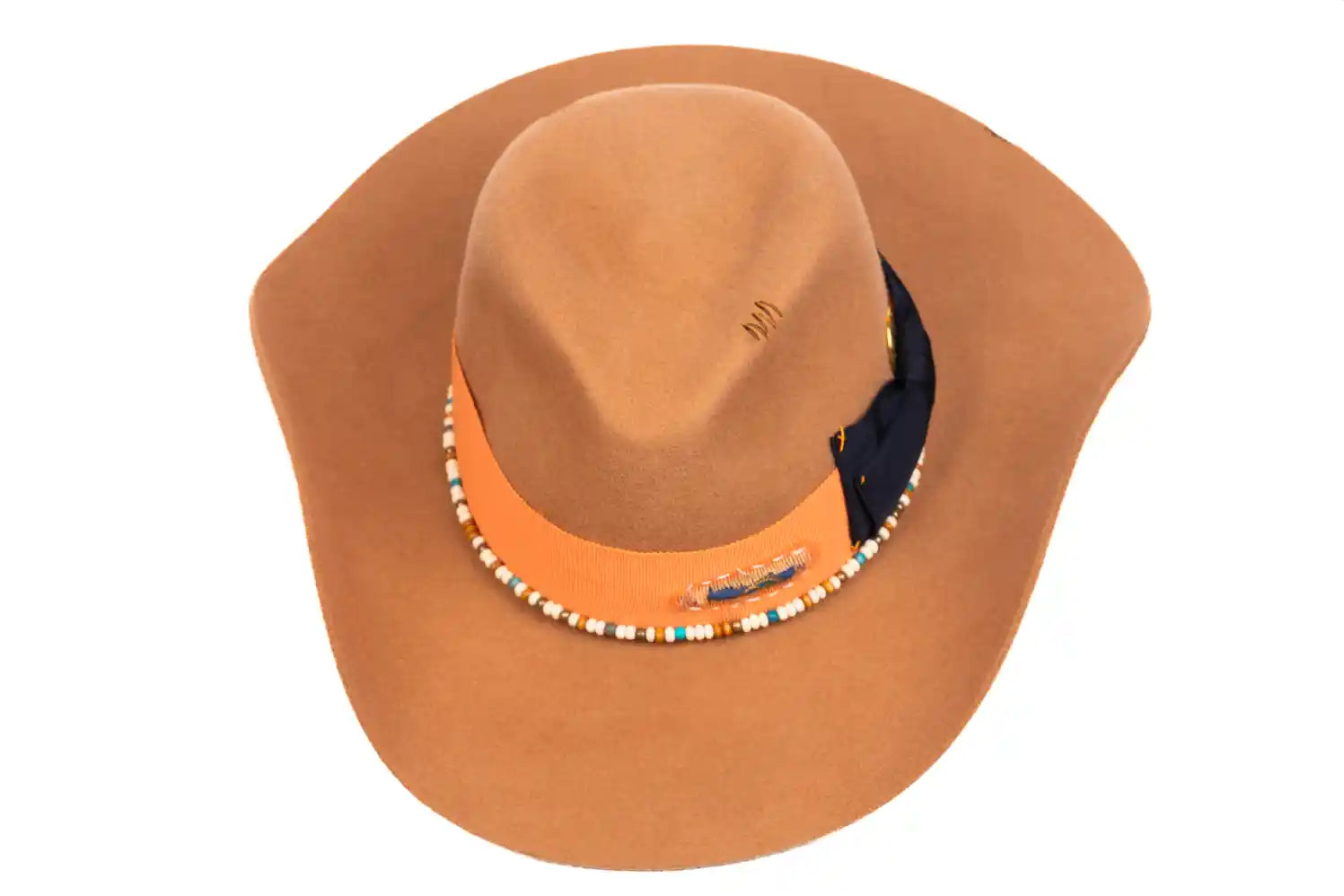 Ember – Handmade Wool Felt Fedora Cowboy Hat