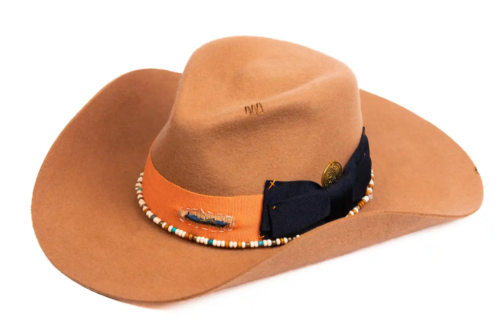 Ember – Handmade Wool Felt Fedora Cowboy Hat