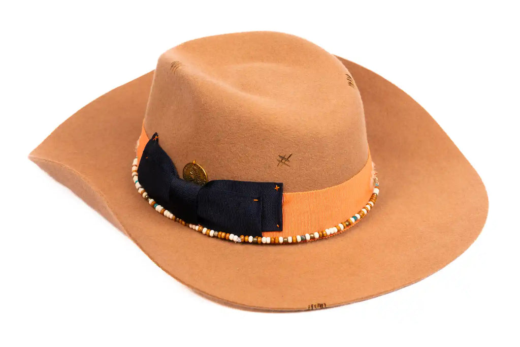 Ember – Handmade Wool Felt Fedora Cowboy Hat