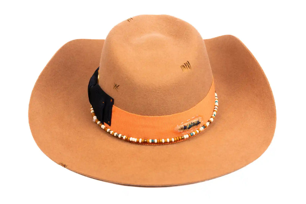 Ember – Handmade Wool Felt Fedora Cowboy Hat