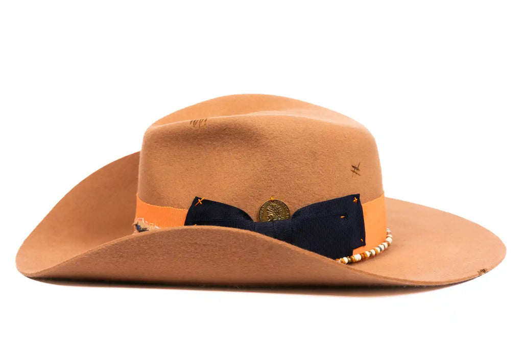 Ember – Handmade Wool Felt Fedora Cowboy Hat