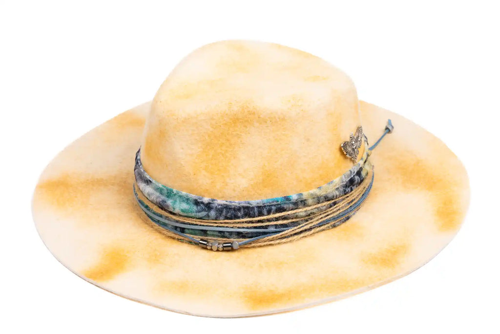 Liora – Handcrafted Wool Felt Hat with Butterfly Accent