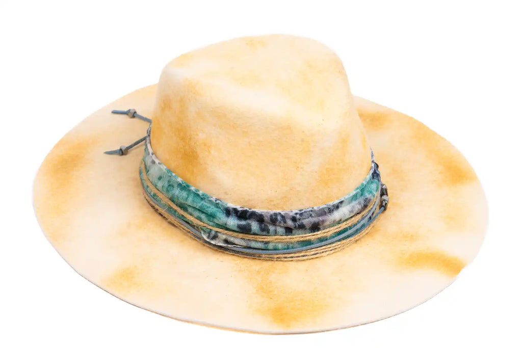 Liora – Handcrafted Wool Felt Hat with Butterfly Accent