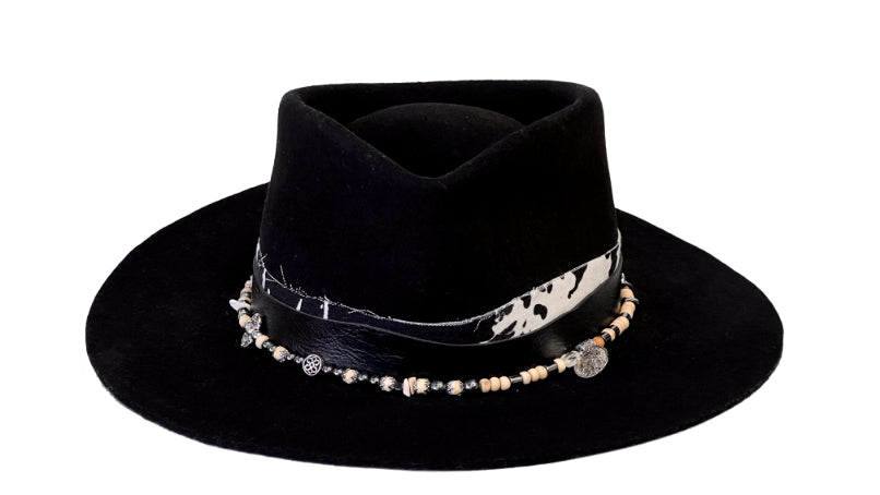 Maverick – Handmade Black Wool Fedora