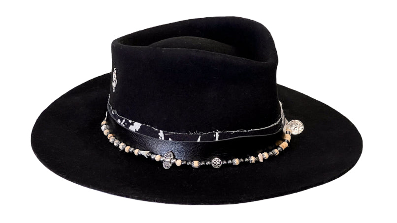 Maverick – Handmade Black Wool Fedora