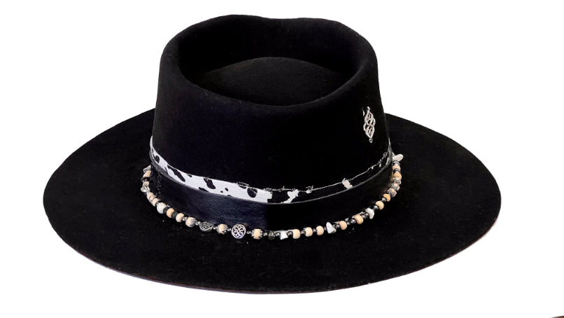 Maverick – Handmade Black Wool Fedora