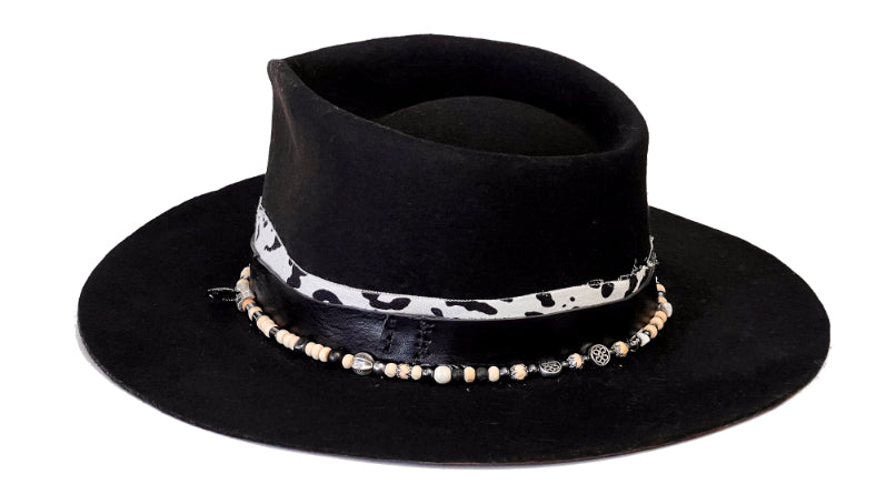 Maverick – Handmade Black Wool Fedora