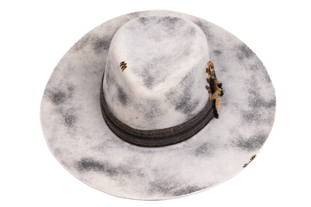 SANCTUM – Wool Felt Fedora with Palo Santo Accent