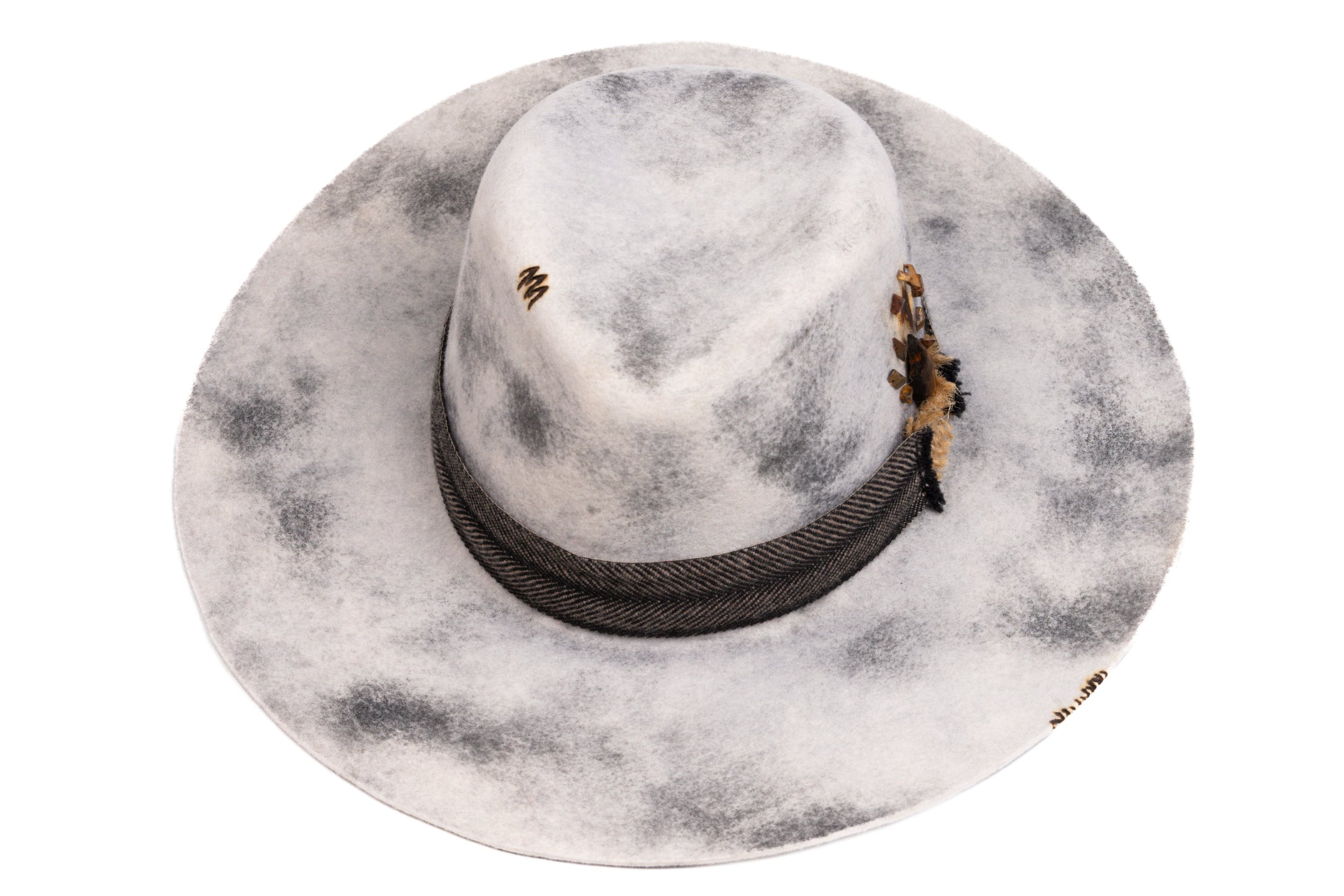 SANCTUM – Wool Felt Fedora with Palo Santo Accent