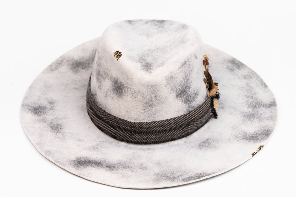 SANCTUM – Wool Felt Fedora with Palo Santo Accent