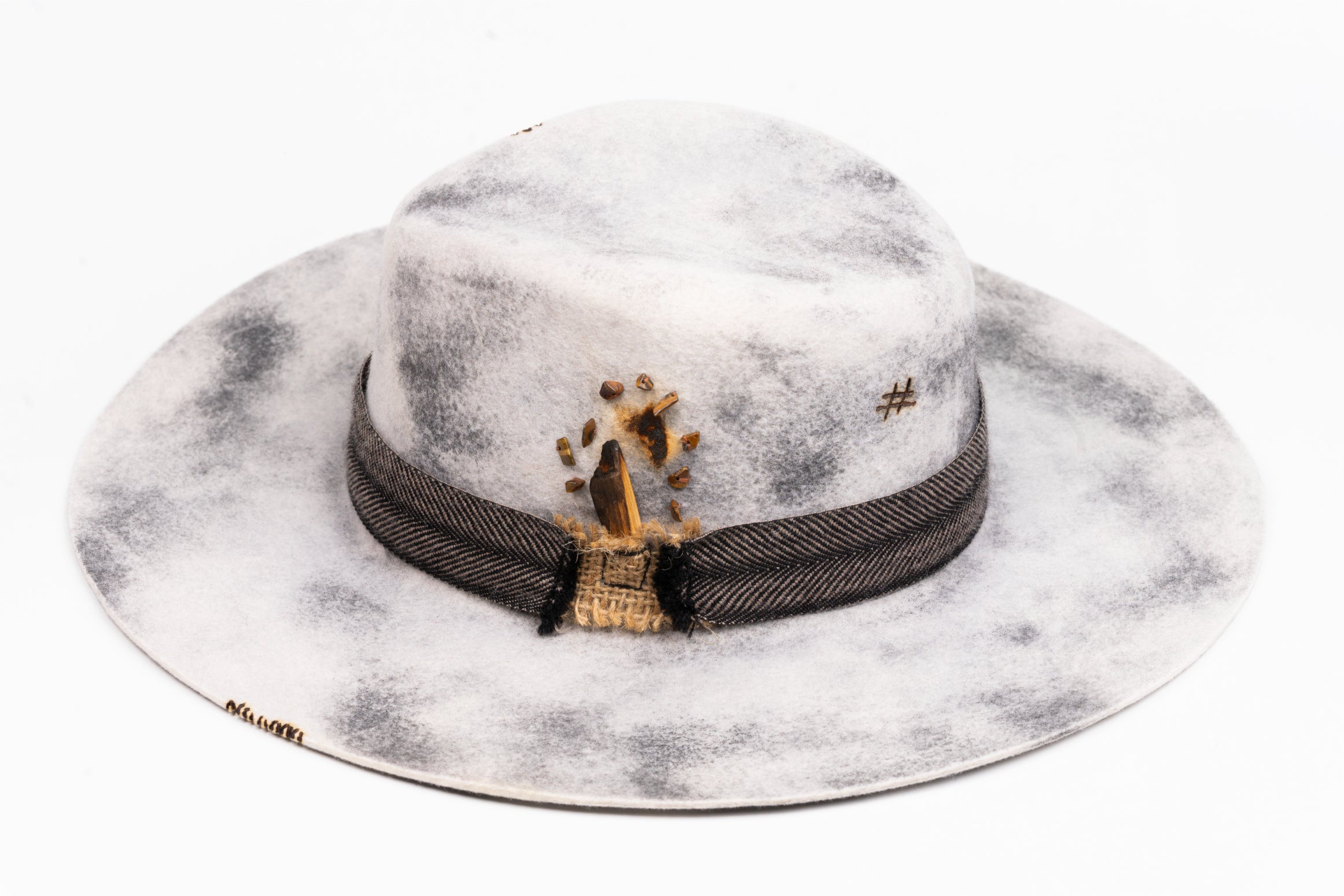 SANCTUM – Wool Felt Fedora with Palo Santo Accent