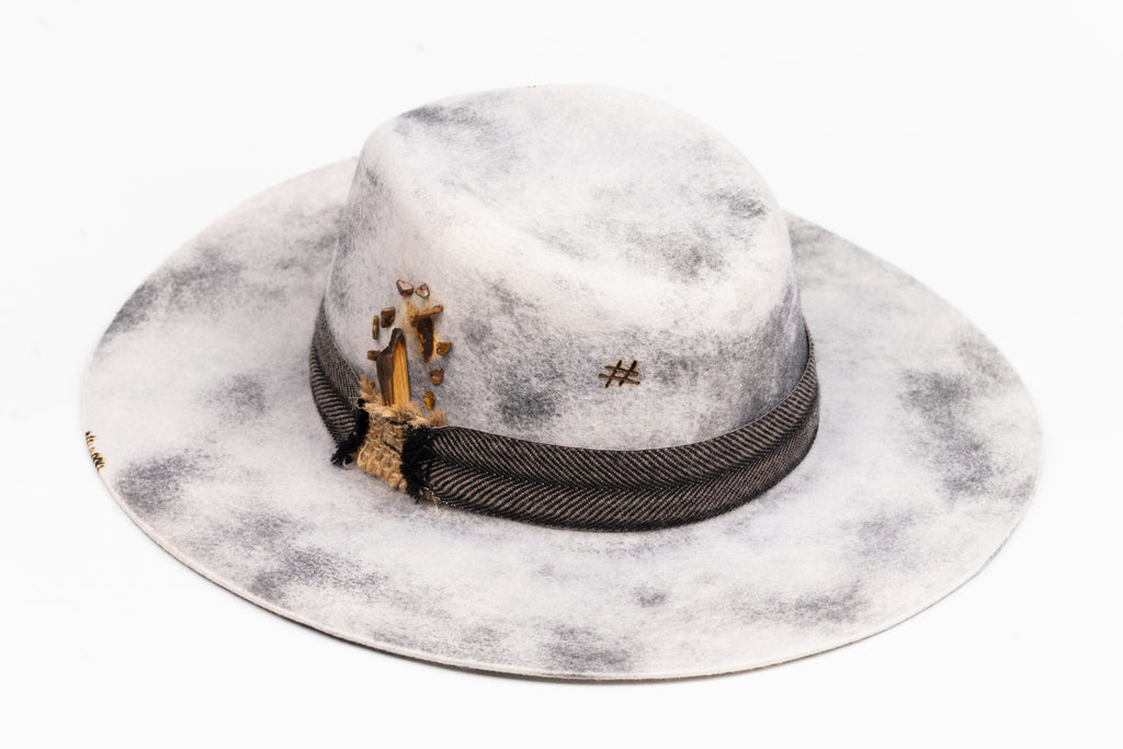 SANCTUM – Wool Felt Fedora with Palo Santo Accent