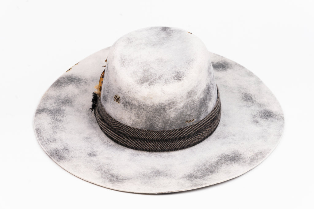 SANCTUM – Wool Felt Fedora with Palo Santo Accent