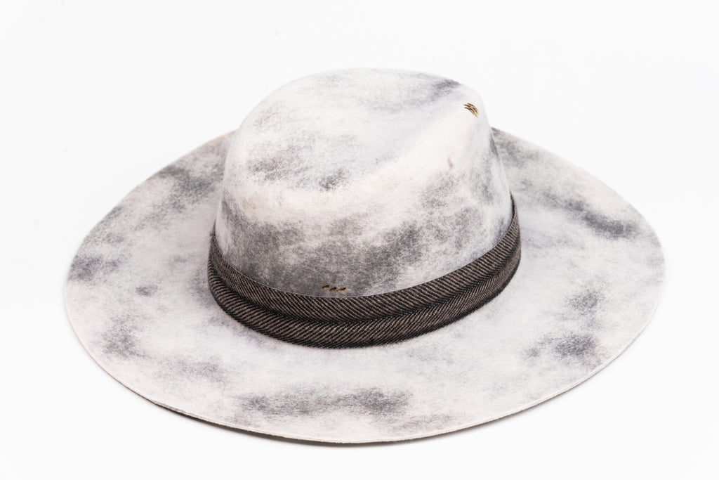 SANCTUM – Wool Felt Fedora with Palo Santo Accent