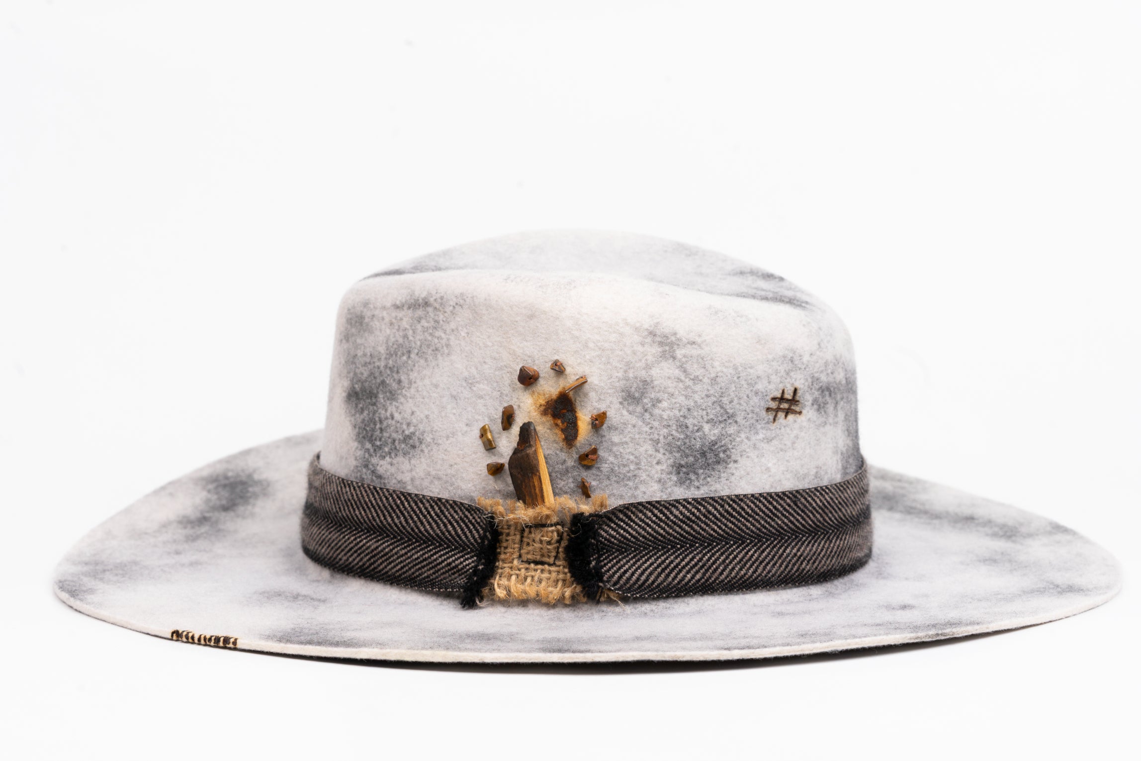 SANCTUM – Wool Felt Fedora with Palo Santo Accent